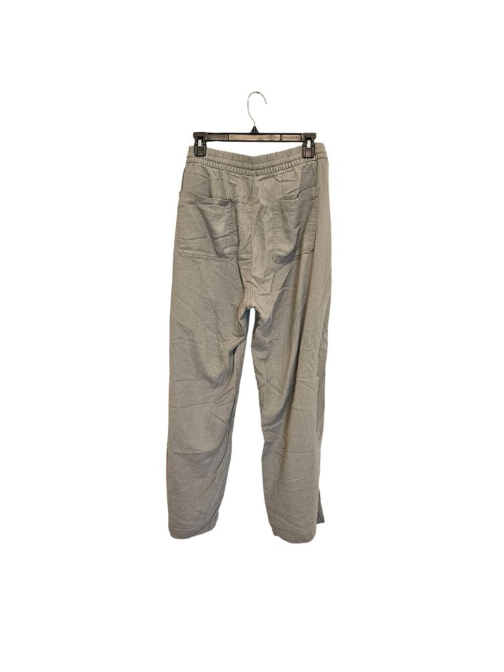 Old Navy High-Waisted Linen Blend Wide Leg Moss Green Gray Pants Size XL - Picture 2 of 4